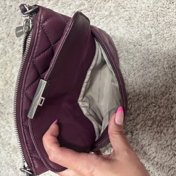Burgundy Micheal Kors crossbody with lots of pockets - Picture 2 of 4